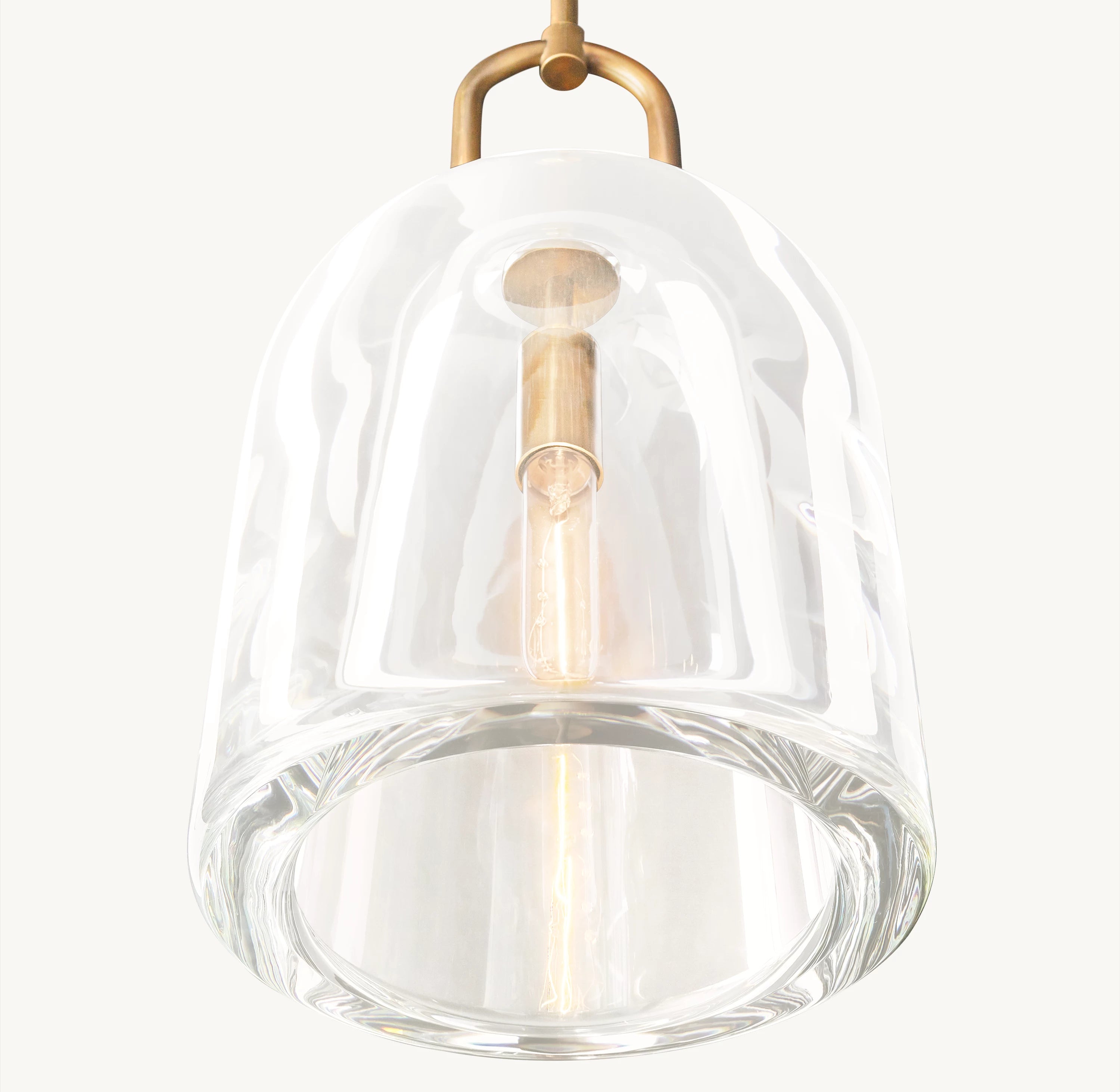 5 Inch Cloche Crystal Pendant Light - Botanist