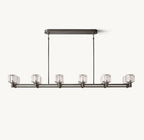 72 Inch Crystal Double Linear Candle Chandelier - Demaret