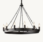 26 Inch Vintage Filament Bent Tip Candle Round Chandelier - Camino