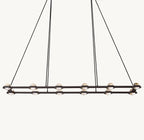 72 Inch Globe Crystal Rectangular Chandelier - Eclatant