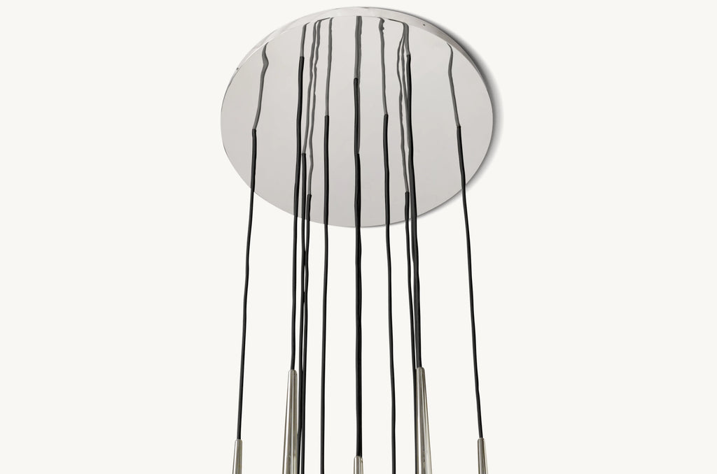 24 Inch Pin Cascading Round Chandelier - Aquitaine