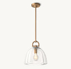 7 Inch Dome Crystal Pendant Light - Botanist