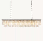 72 Inch Crystal Prism Rectangular Chandelier - Odeon