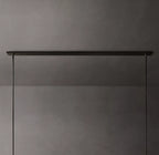 69 Inch Cylindrical Milk Glass Linear Chandelier - Ravelle