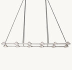 72 Inch Globe Crystal Rectangular Chandelier - Eclatant