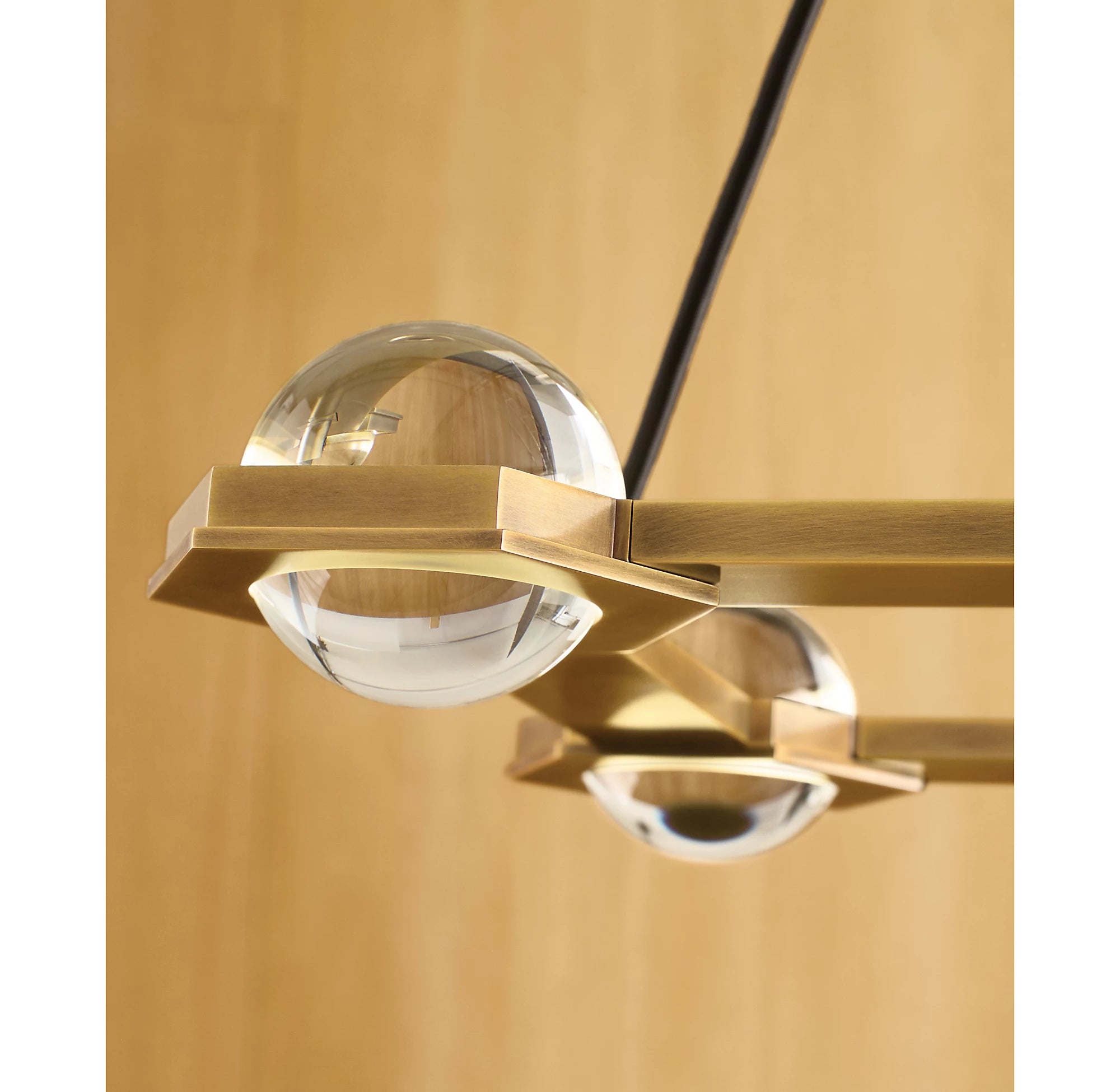 72 Inch Globe Crystal Rectangular Chandelier - Eclatant