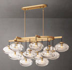 54 Inch Glass Bubble Oval Chandelier - Cabrette