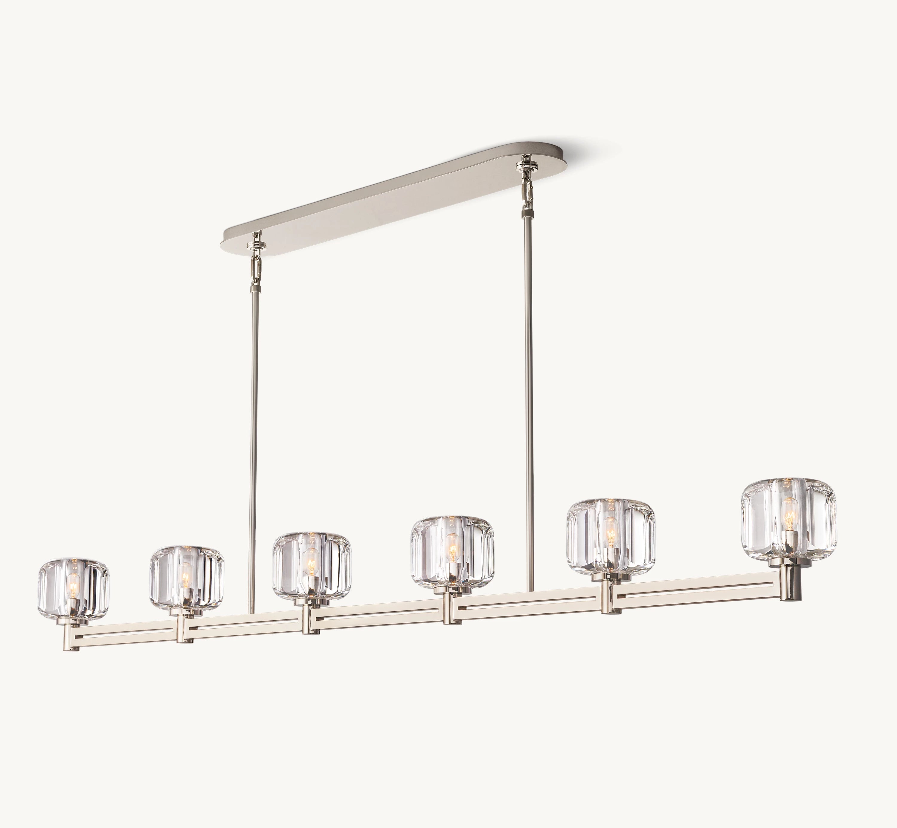 72 Inch Crystal Linear Candle Chandelier - Demaret