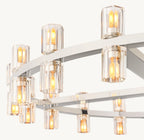 36 Inch Hexagonal Crystal Round Chandelier – Arcachon