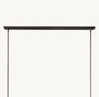 54 Inch Cylindrical Glass Candle Linear Chandelier - Ravelle