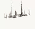 72 Inch Forged Candlestick Linear Chandelier - Thaddeus
