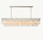 72 Inch Crystal Rod Rectangular Chandelier - Amadeo