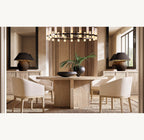 48 Inch Cylindrical Milk Glass Round Chandelier - Ravelle