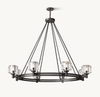 48 Inch Crystal Round Candle Chandelier - Demaret