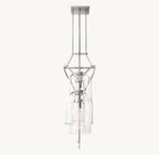 48 Inch Bell Glass Linear Chandelier - Fulcrum