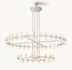 60 Inch Hexagonal Crystal Tiered Chandelier – Arcachon