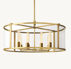 33 Inch Glass Drum Chandelier - Beckman