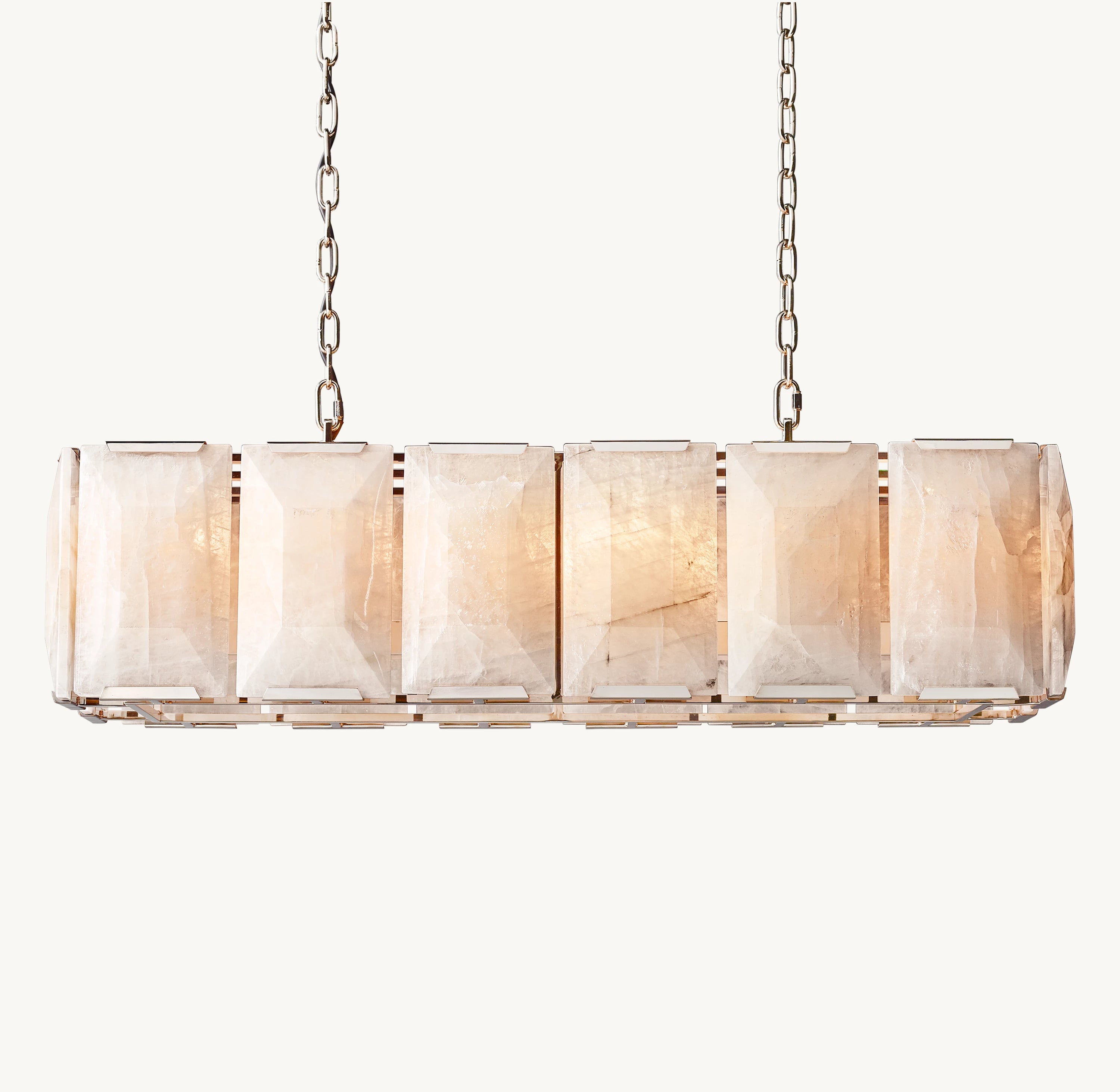 42 Inch Alabaster Rectangular Chandelier – Harlow