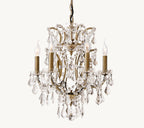 18 Inch Candelabra Crystal Chandelier - Rococo