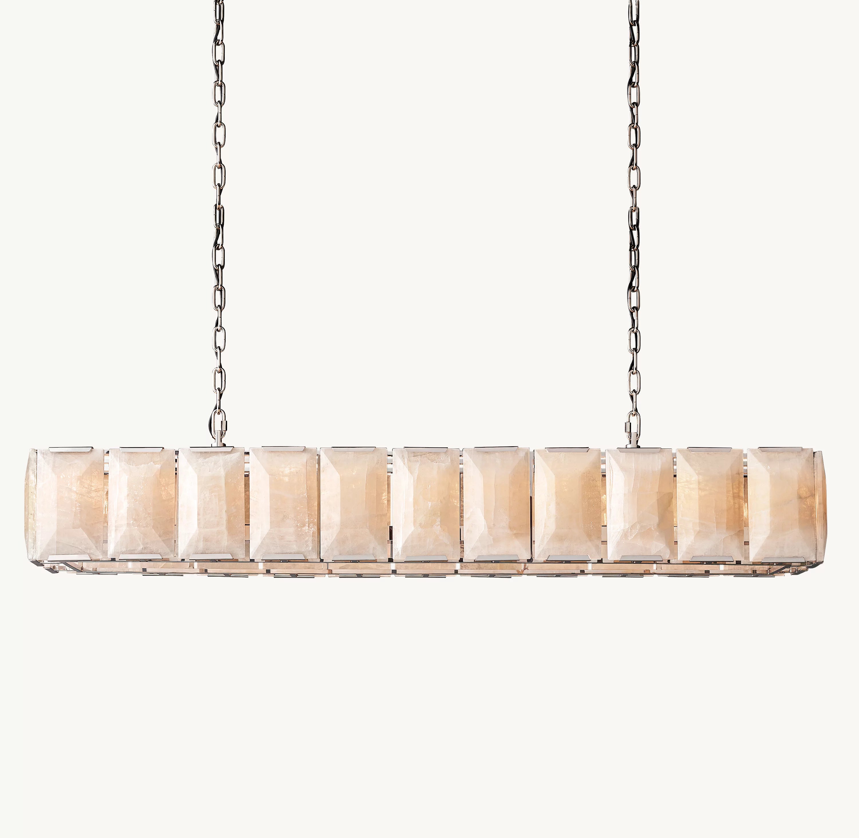 74 Inch Alabaster Rectangular Chandelier – Harlow