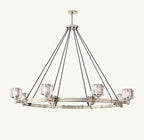60 Inch Crystal Round Candle Chandelier - Demaret