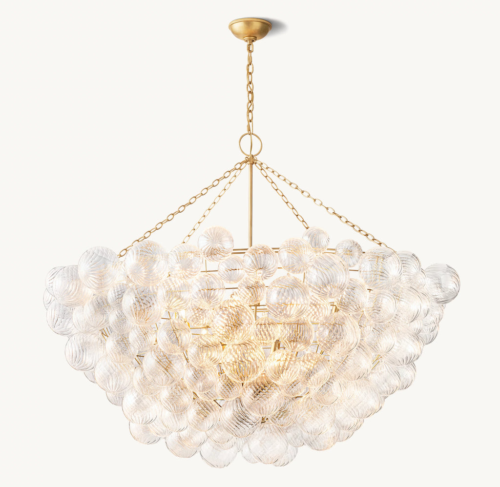 56 Inch Glass bubble Chandelier - Talia