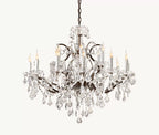 33 Inch Candelabra Crystal Chandelier - Rococo