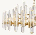36 Inch Crystal Prism Round Chandelier - Bonnington