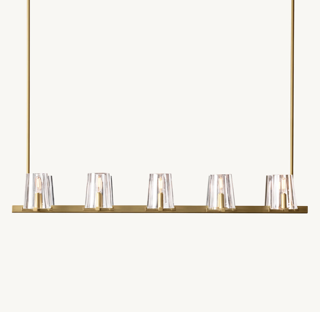 49 Inch Hurricane Candle Linear Chandelier - Pauillac