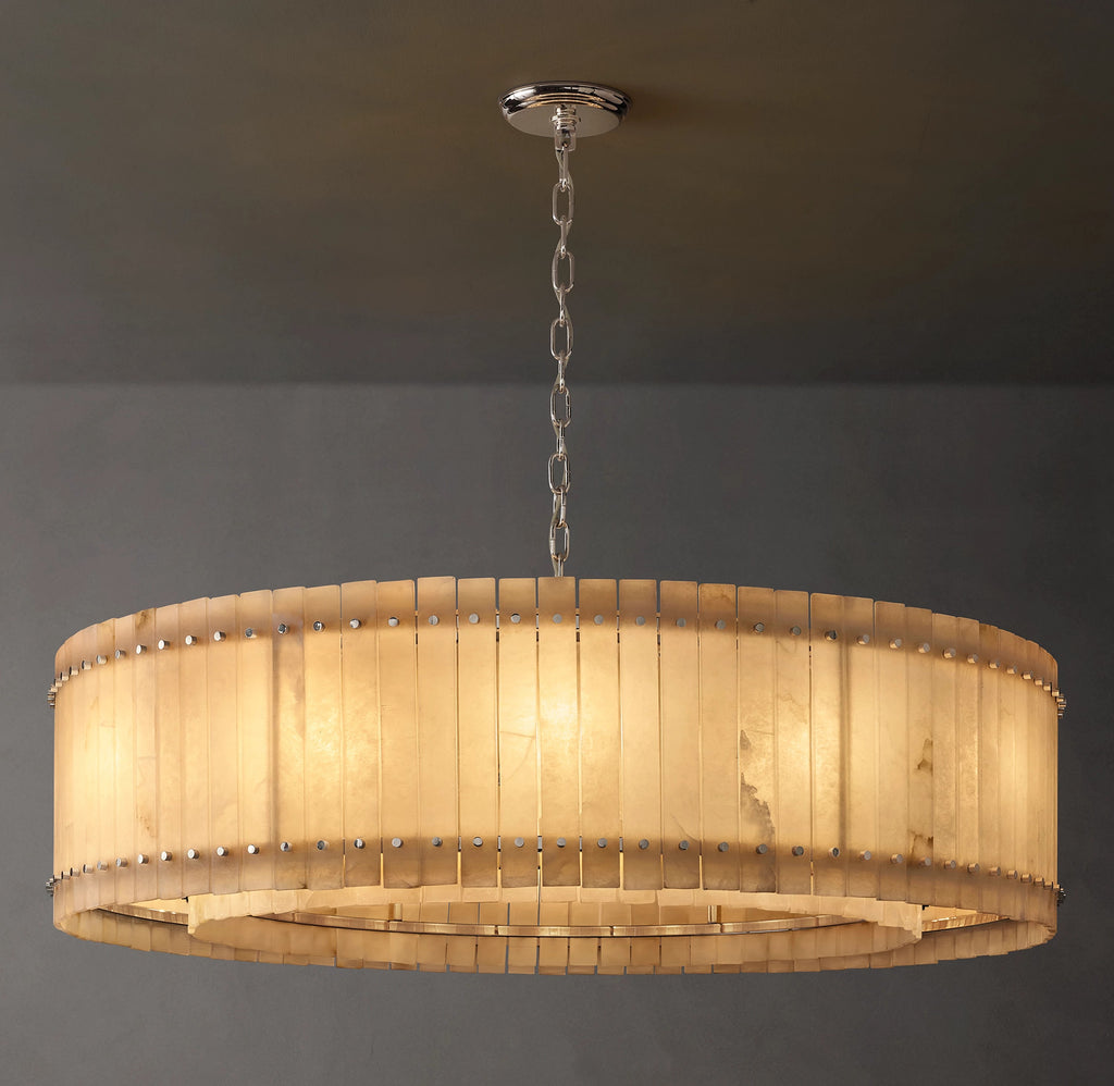 60 Inch Alabaster Round Chandelier - San Marco