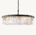 43 Inch Crystal Prism Round Chandelier - Rhys