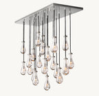 72 Inch Raindrop Linear Chandelier – Ava