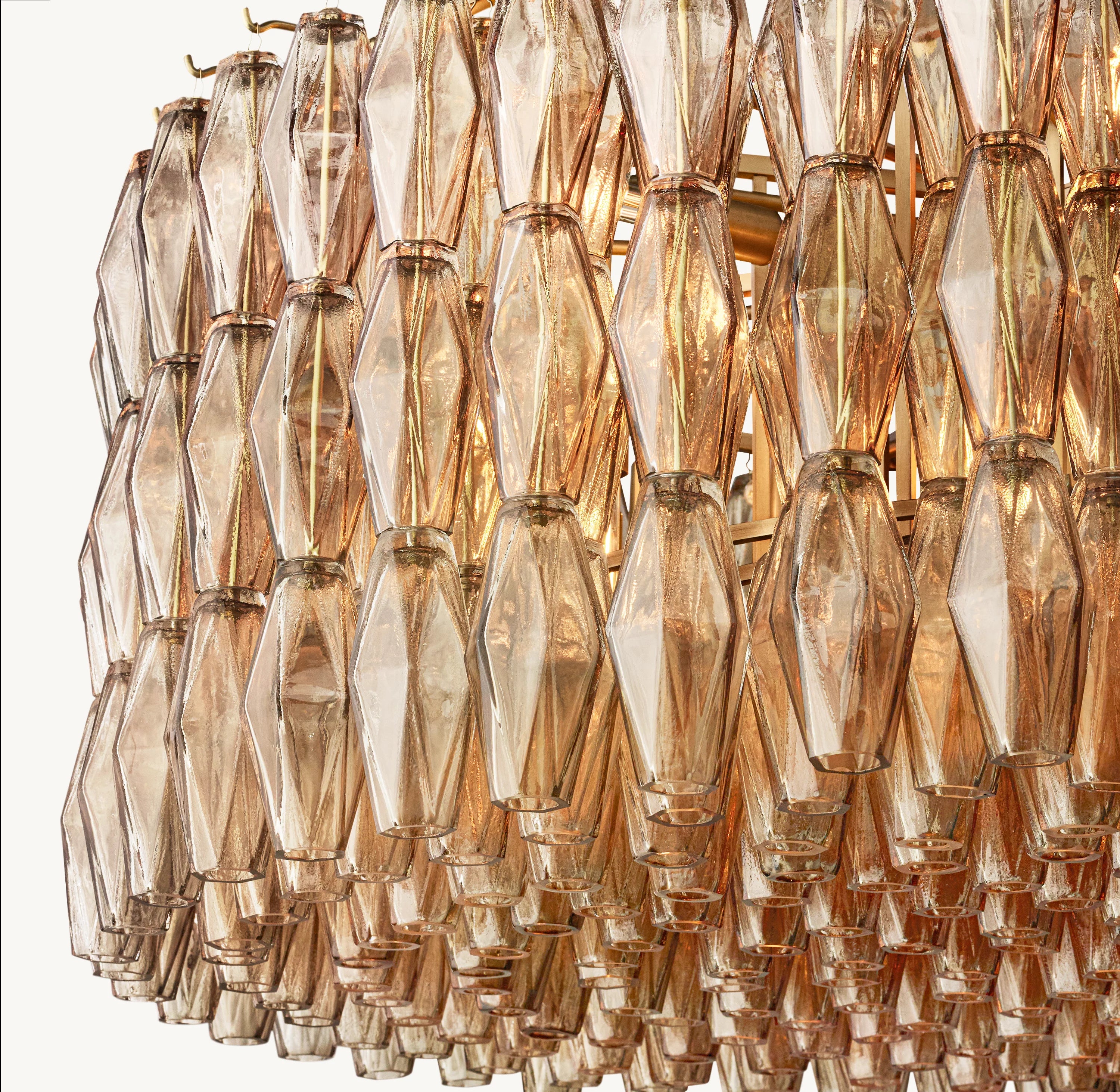 46 Inch Smoked Murano Glass Round Chandelier - Chiara