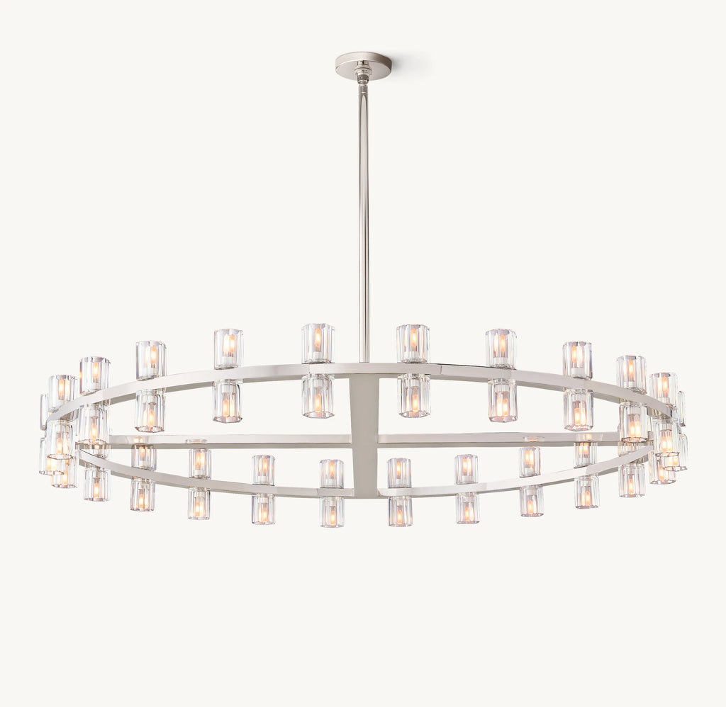 48 Inch Hexagonal Crystal Round Chandelier – Arcachon