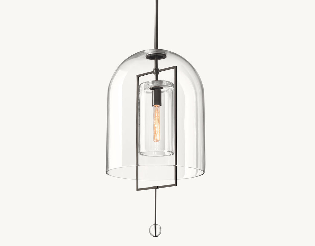15 Inch Bell Glass Pendant Light - Fulcrum