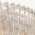 48 Inch Cascading Chain Crystal Round Chandelier - Marignan