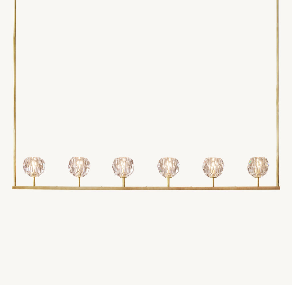 60 Inch Crystal Linear Chandelier – Boule