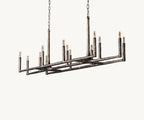 72 Inch Forged Candlestick Linear Chandelier - Thaddeus
