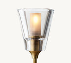 46 Inch Torch Round Chandelier - Verre