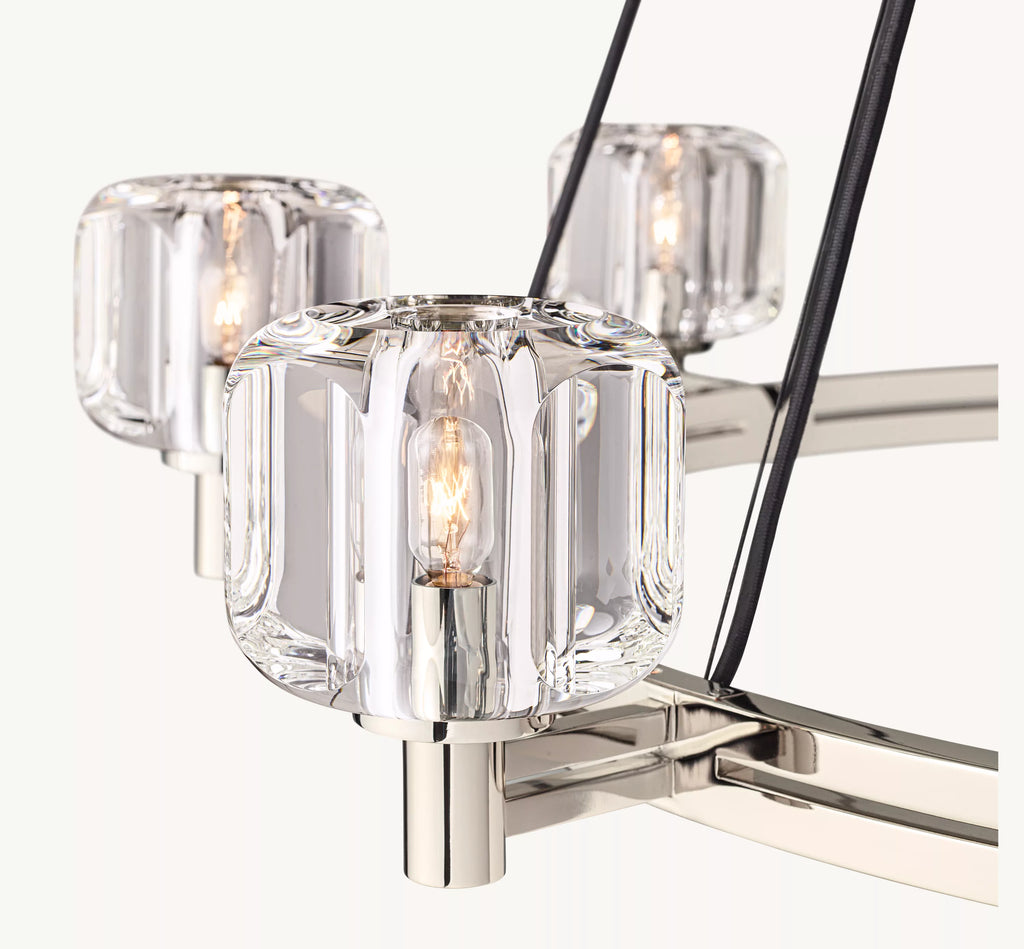 48 Inch Crystal Round Candle Chandelier - Demaret