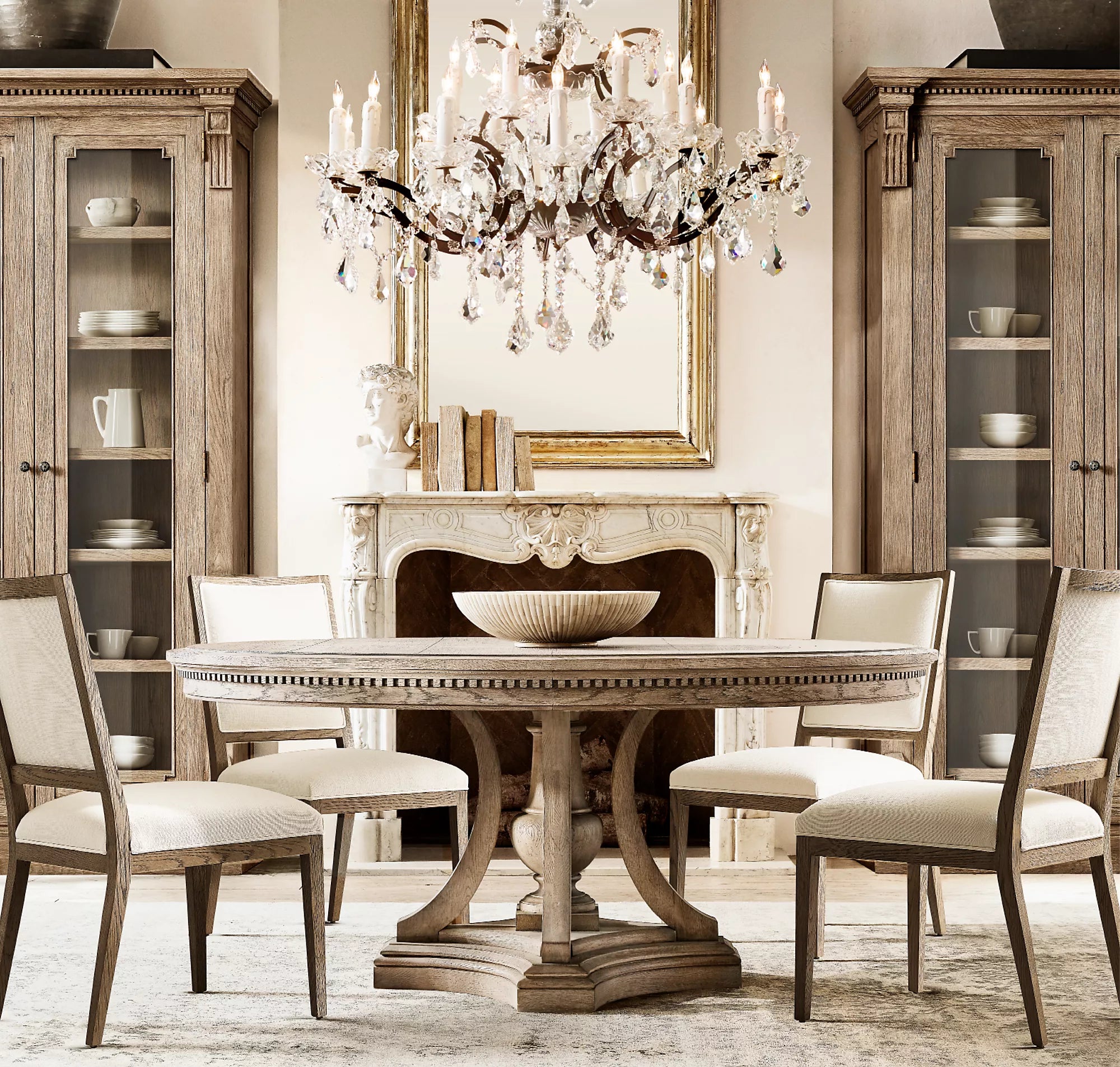 33 Inch Candelabra Crystal Chandelier - Rococo