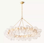 54 Inch Glass Bubble Ring Chandelier - Talia