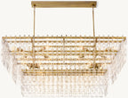 62 Inch Chain Crystal Tiered Rectangular Chandelier - Marignan