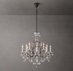 28 Inch Candelabra Crystal Chandelier - Rococo