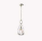 6 Inch Flute Crystal Pendant Light - Botanist