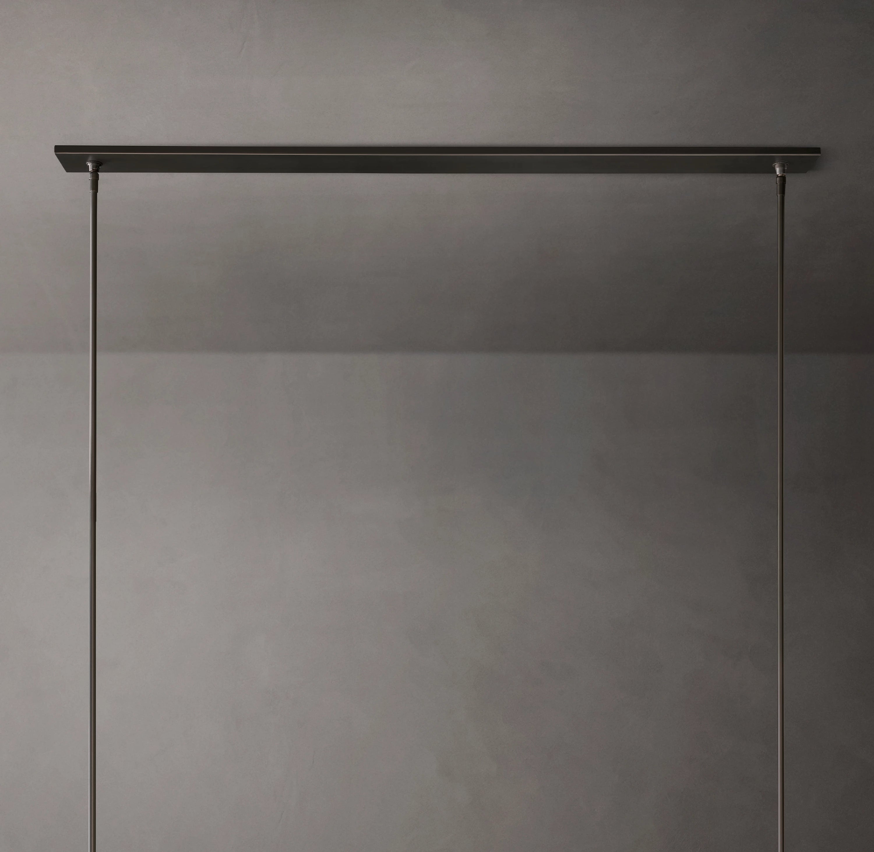 54 Inch Cylindrical Milk Glass Linear Chandelier - Ravelle