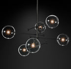 55 Inch Sputnik Globe Glass Chandelier - Mobile