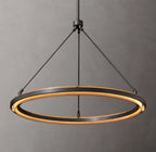 36 Inch Forged Iron Ring LED Chandelier - Peralta