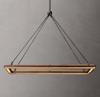 48 Inch Forged Iron Rectangular LED Chandelier - Peralta