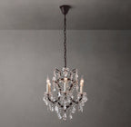 18 Inch Candelabra Crystal Chandelier - Rococo